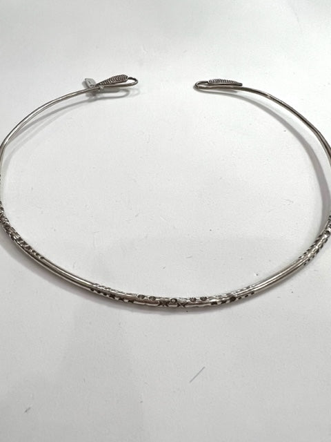 Sterling Silver Leaf Choker