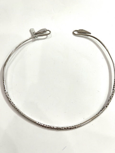 Sterling Silver Leaf Choker