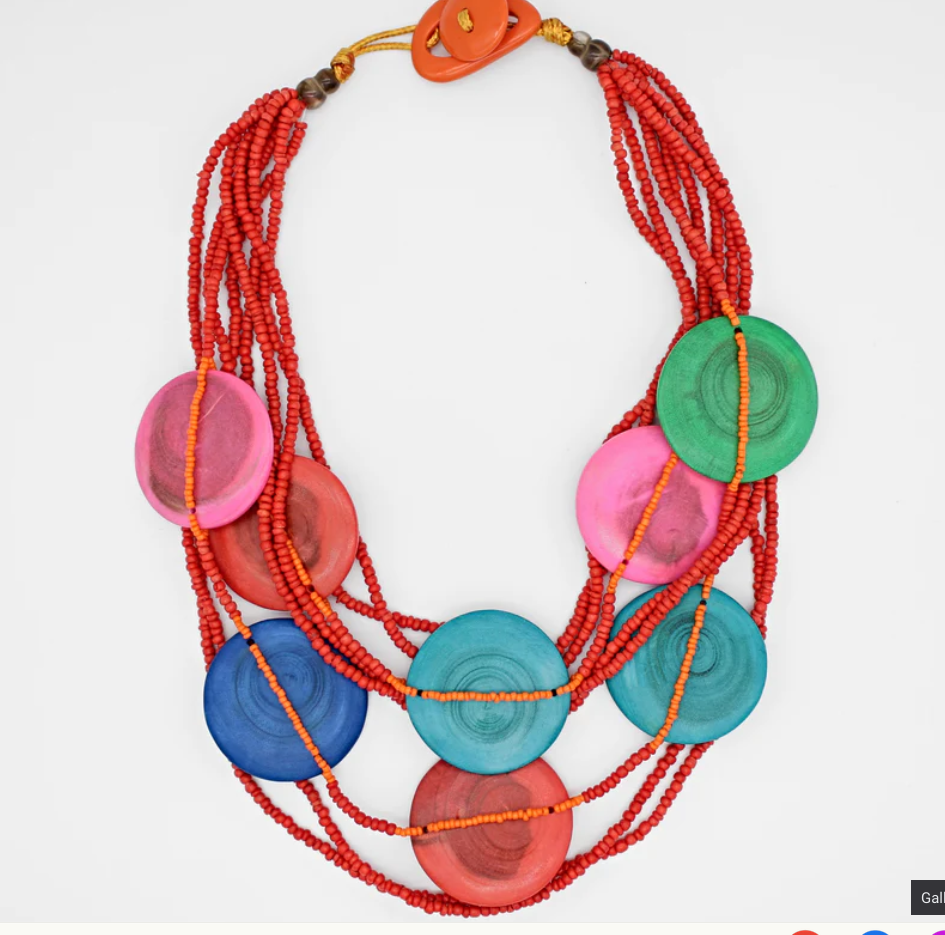 Geometric Multicolored Gisele Necklace