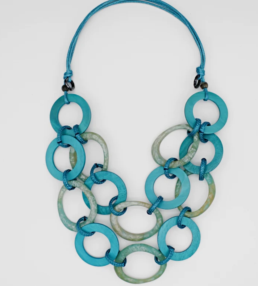 Turquoise Link Daniella Necklace
