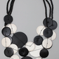 Eclipse Necklace  (Black & White)