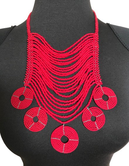 Beaded Drape Necklace
