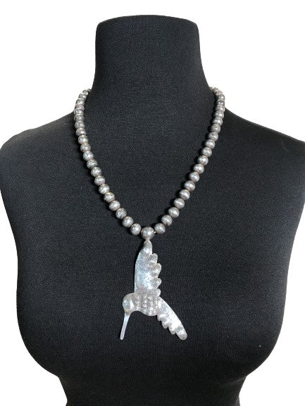 Sterling Silver Hummingbird Necklace