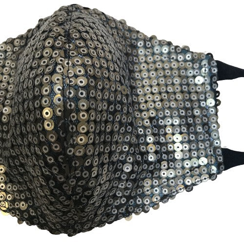 Metallic Sequin Face Mask