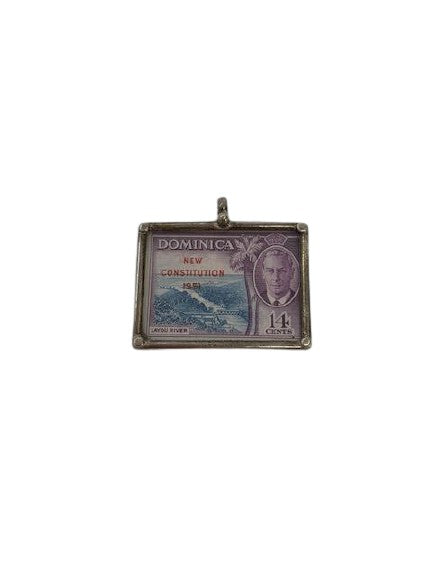 Vintage Postage Stamp Pendants - Choose your country