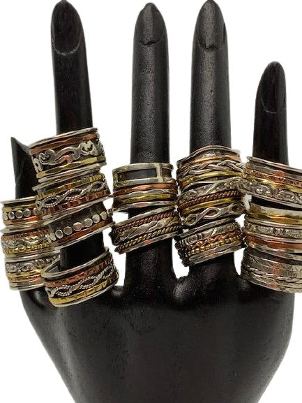 Spinner prayer rings