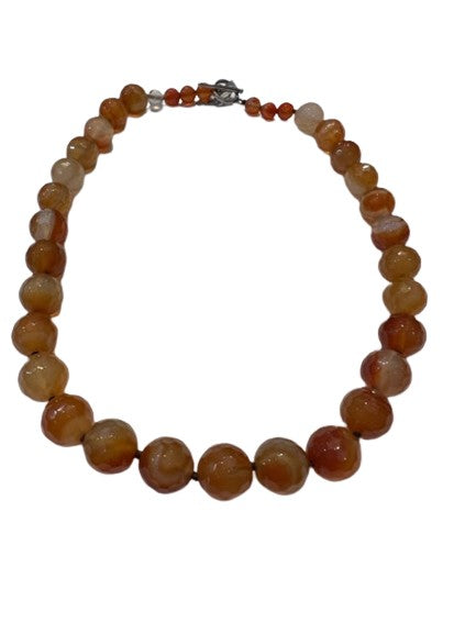 Faceted Carnelian Necklace