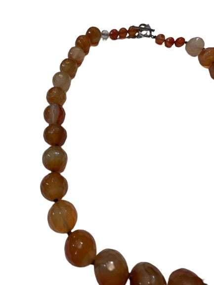 Faceted Carnelian Necklace
