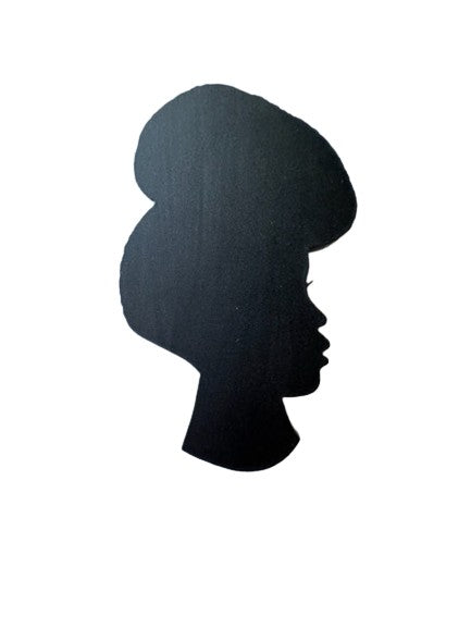 Black Cameo Brooch