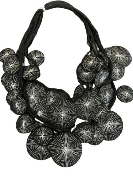 Flying Saucers in Black with Silver