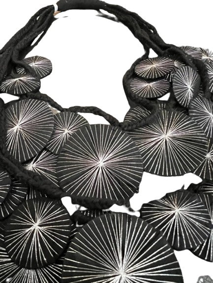 Flying Saucers in Black with Silver