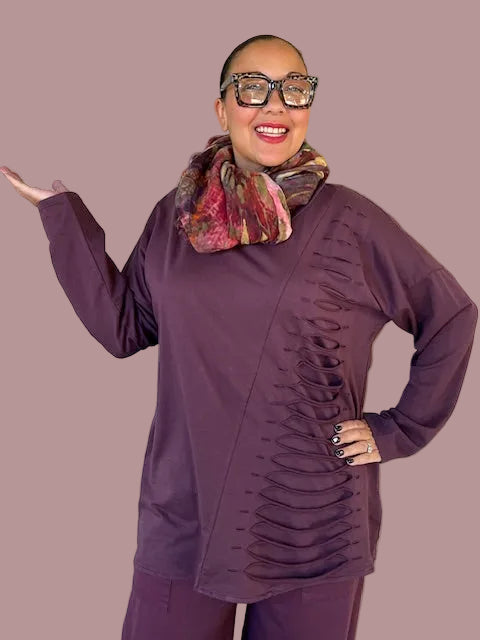 Transparente Laser Pullover (Bordeaux, Olive, Charcoal)