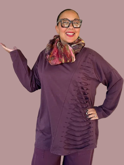 Transparente Laser Pullover (Bordeaux, Olive, Charcoal)