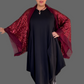 DTH Red Sequined Cocoon Jacket