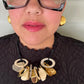 Gold Eco-Resin & Tagua Nut Necklace