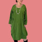 Transparente 100% Cotton Baby Wale Corduroy Bubble Dress (Moss, Mustard, or Black)