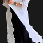 Vanite Couture Long White Pleated Duster