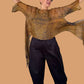 DTH Hand Dyed 100% Silk Top (Burnt Umber)