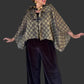 Dth 100% Silk Squares Jacket in Metallic