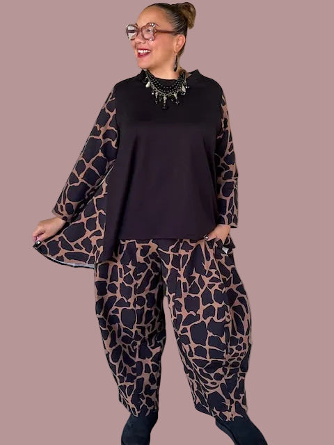 Dth Horizontal Seam Top With Seamed Pants