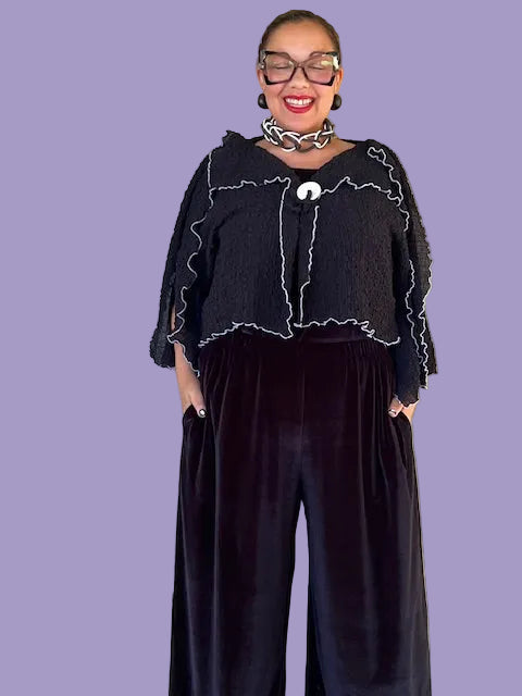 Dth 100% Bubble Silk Squares Jacket