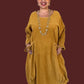 Transparente 100% Cotton Baby Wale Corduroy Bubble Dress (Moss, Mustard, or Black)