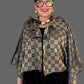 Dth 100% Silk Squares Jacket in Metallic