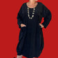 Transparente 100% Cotton Baby Wale Corduroy Bubble Dress (Moss, Mustard, or Black)