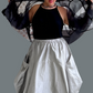 Silk Organza Cropped Jacket (Black or White)