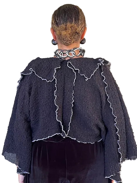 Dth 100% Bubble Silk Squares Jacket