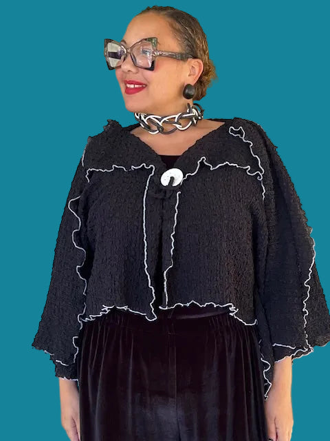 Dth 100% Bubble Silk Squares Jacket