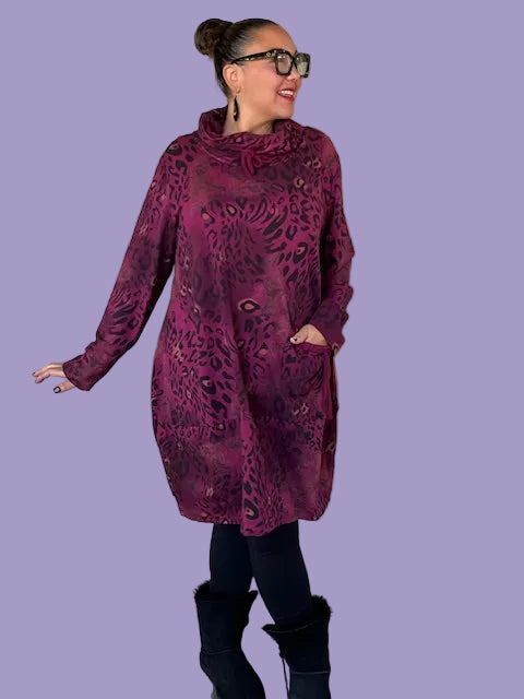 Transparente Animal Print Tunic