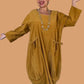 Transparente 100% Cotton Baby Wale Corduroy Bubble Dress (Moss, Mustard, or Black)