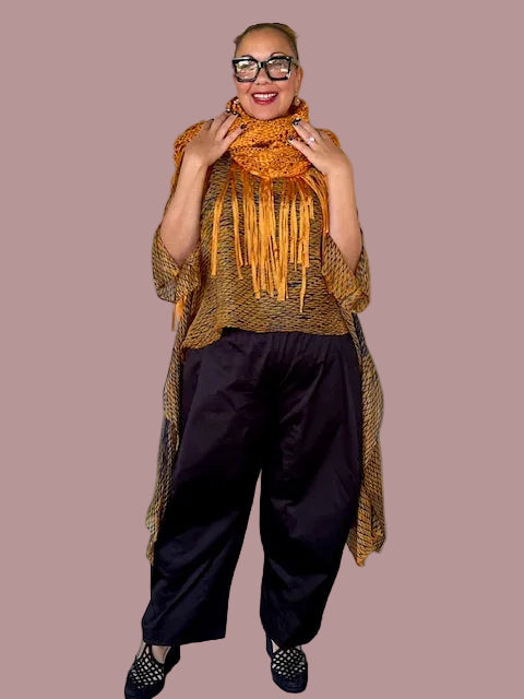 DTH Hand Dyed 100% Silk Top (Burnt Umber)