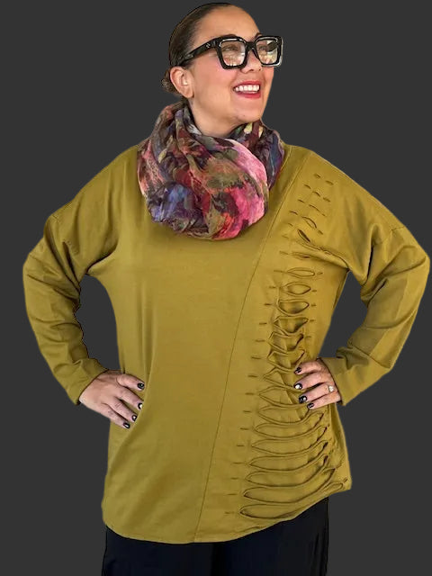 Transparente Laser Pullover (Bordeaux, Olive, Charcoal)
