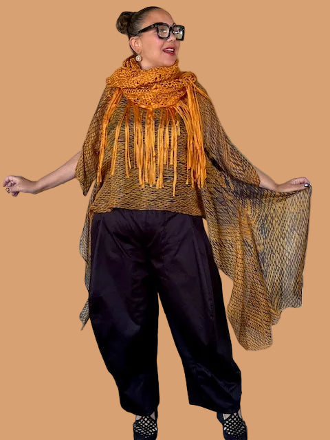 DTH Hand Dyed 100% Silk Top (Burnt Umber)