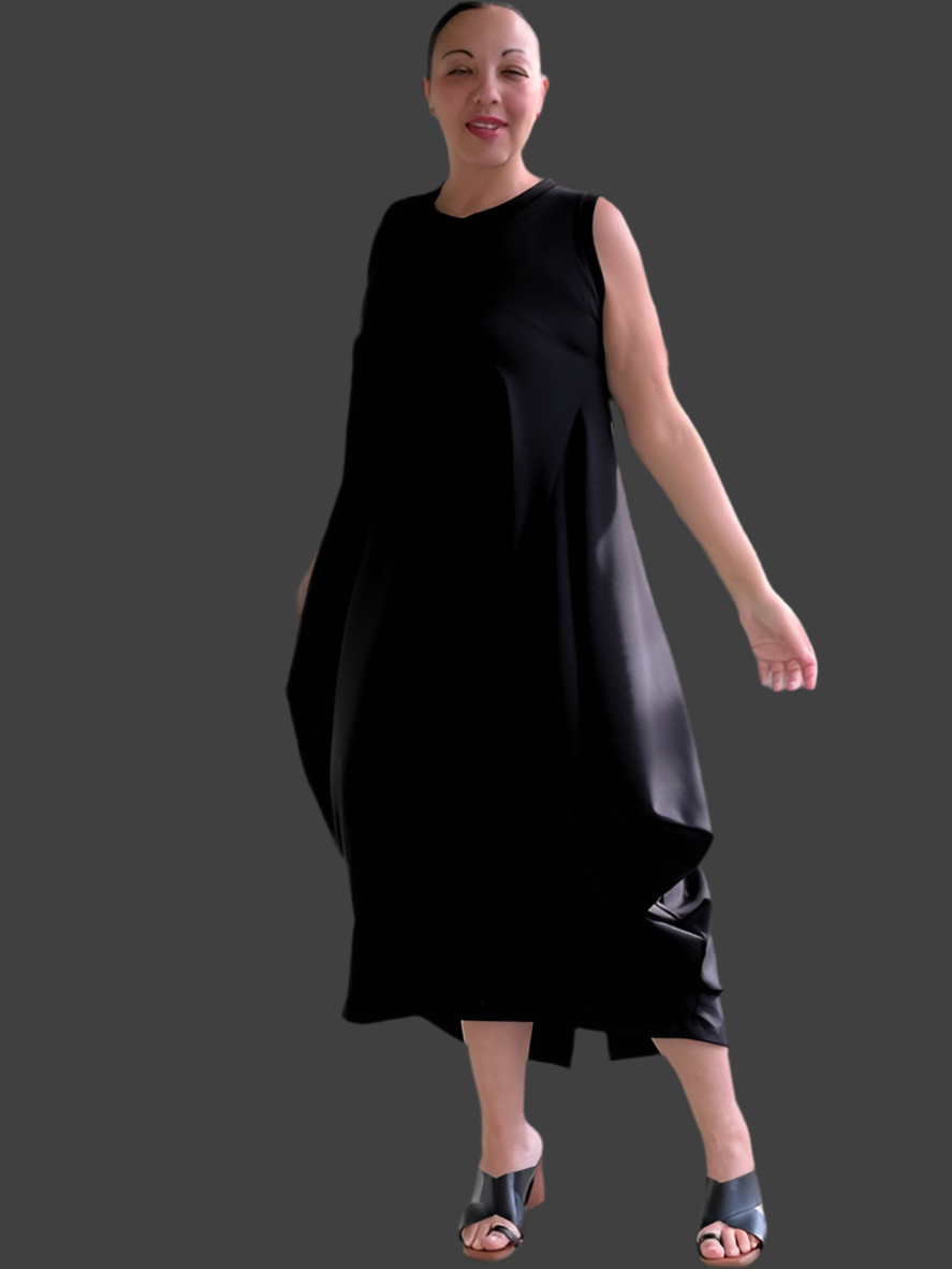 DTH Black Architect Knit Dress