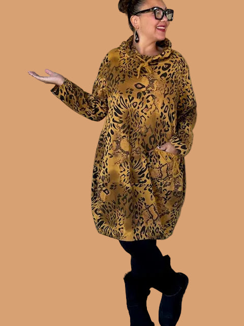 Transparente Animal Print Tunic