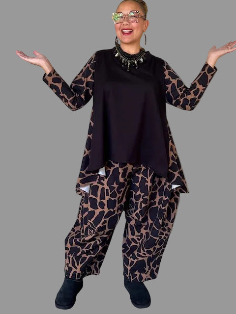 Dth Horizontal Seam Top With Seamed Pants