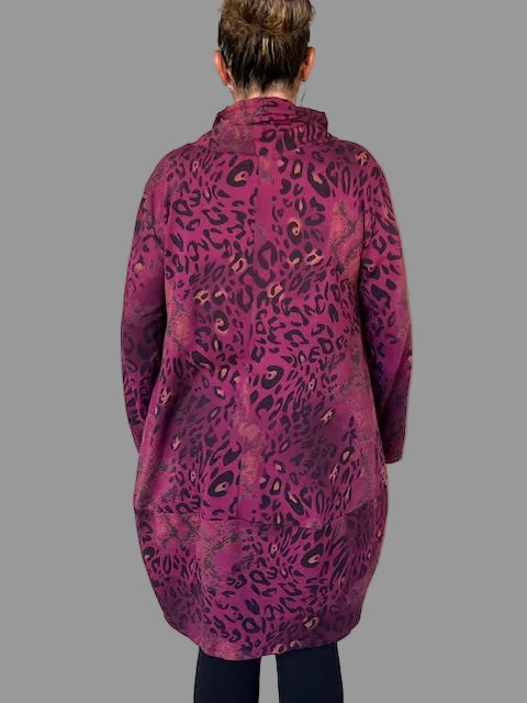 Transparente Animal Print Tunic