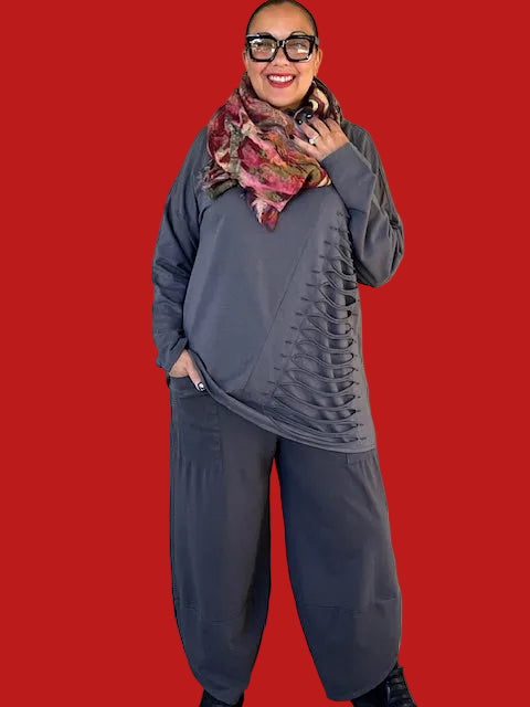 Transparente Laser Pullover (Bordeaux, Olive, Charcoal)