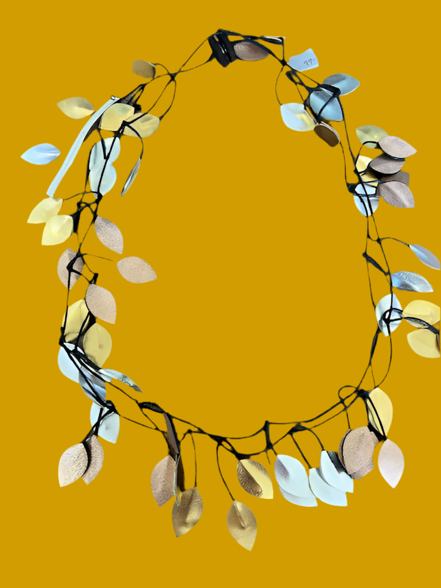 Vine Recycled Textile Wrap Necklace