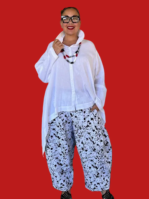 Dth Seamed Pant in Paint Splash