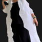 Vanite Couture Long White Pleated Duster