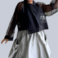 Silk Organza Cropped Jacket (Black or White)