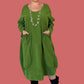 Transparente 100% Cotton Baby Wale Corduroy Bubble Dress (Moss, Mustard, or Black)