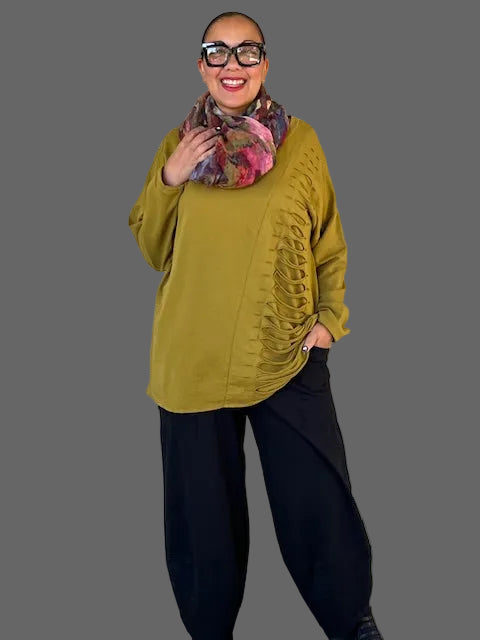 Transparente Laser Pullover (Bordeaux, Olive, Charcoal)