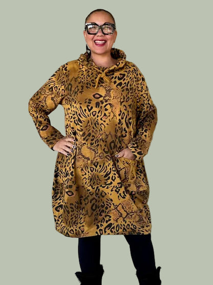 Transparente Animal Print Tunic