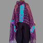 Dth 100% Silk Elegant Poncho Top (Wine)