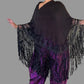 DTH Seamed Pants in Silk Ikat Design